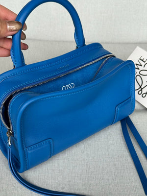 Loewe A039AS4X12 Mini Amazona 180 bag in soft calfskin Blue - Default Title - View 6