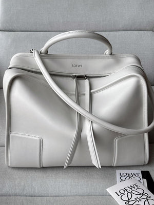 Loewe A039ASRX03 Large Amazona 180 bag in soft calfskin White - Default Title - View 2