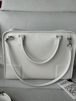 Loewe A039ASRX03 Large Amazona 180 bag in soft calfskin White - Default Title - View 4