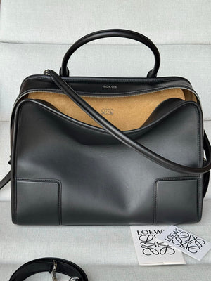 Loewe A039ASRX03 Large Amazona 180 bag in soft calfskin Black - Default Title - View 1