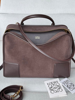 Loewe A039ASRX03 Large Amazona 180 bag in suede - Default Title - View 1