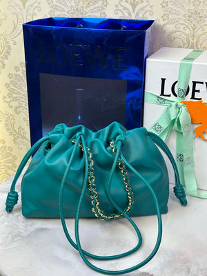Loewe A411FCRX02 Medium Flamenco purse in mellow nappa lambskin L9018 - Default Title - View 3