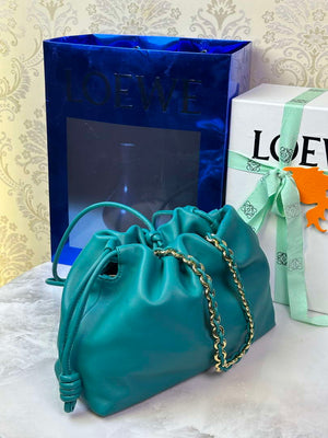 Loewe A411FCRX02 Medium Flamenco purse in mellow nappa lambskin L9018 - Default Title - View 4