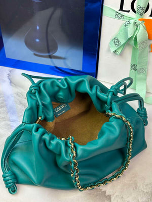 Loewe A411FCRX02 Medium Flamenco purse in mellow nappa lambskin L9018 - Default Title - View 7