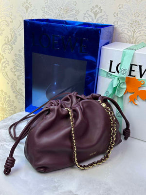 Loewe A411FCRX02 Medium Flamenco purse in mellow nappa lambskin L9019 - Default Title - View 3