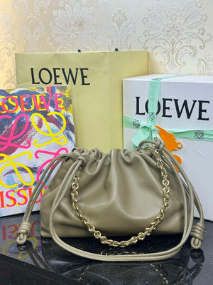 Loewe A411FCRX02 Medium Flamenco purse in mellow nappa lambskin L9021 - Default Title - View 1