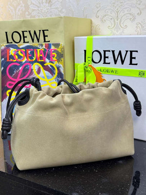 Loewe A411FCRX02 Medium Flamenco purse in mellow nappa lambskin L9024 - Default Title - View 9