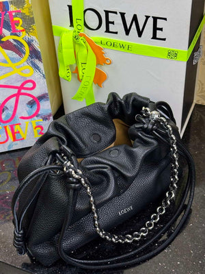 Loewe A411FCRX02 Medium Flamenco purse in mellow nappa lambskin L9023 - Default Title - View 6