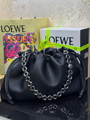 Loewe A411FPDX01 Large Flamenco purse in mellow nappa lambskin L9011 - Default Title - View 4