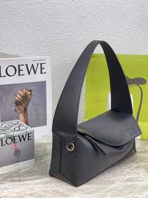 Loewe A510J67X01 Puzzle Hobo Bag in Nappa Calfskin Black - Default Title - View 3