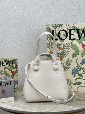 Loewe A538H04X02 Hammock Nugget Bag in Nappa Calfskin White - Default Title - View 2