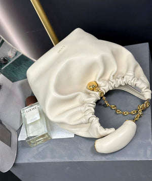 Loewe A914NCHX01 Small Squeeze bag in nappa lambskin White - Default Title - View 6