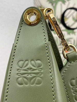 LOEWE A923PL9X07 Luna bag in satin calfskin and jacquard Green - Default Title - View 5