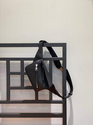 Loewe B510U89X02 Mini Puzzle Bumbag in Classic Calfskin Black - Default Title - View 2