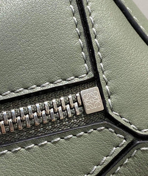 Loewe B510U89X02 Mini Puzzle Bumbag in Classic Calfskin Dark Sage - Default Title - View 7