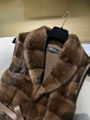 Loro Piana Copenhagen Mink Cashmere Vest L90092 - S - View 2