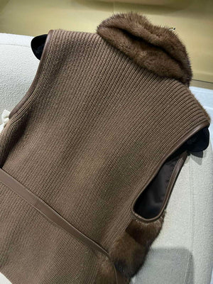 Loro Piana Copenhagen Mink Cashmere Vest L90092 - S - View 8