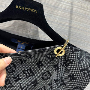 Louis Vuitton 1ABCBS Inverted Mahina Monogram Chain Shoulder T-Shirt Dress L33560 - S - View 7