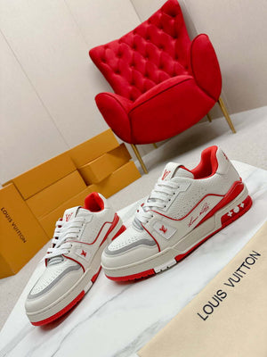 Louis Vuitton 1ABFAF Men Women's LV Trainer Sneaker L62460 - Fmale-Euro 35=US 4 - View 5
