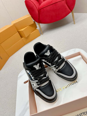 Louis Vuitton 1ABFAF Men Women's LV Trainer Sneaker L62461 - Fmale-Euro 35=US 4 - View 6