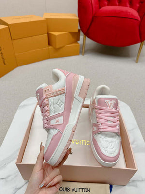 Louis Vuitton 1ABLUR Men Women's LV Trainer Sneaker L62472 - Fmale-Euro 35=US 4 - View 7