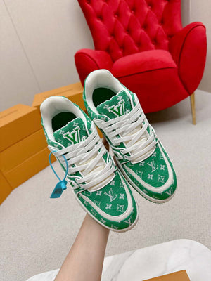 Louis Vuitton 1ABNJP Men Women's LV Trainer Sneaker L62479 - Fmale-Euro 35=US 4 - View 4
