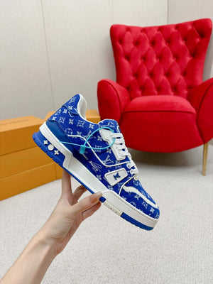 Louis Vuitton 1ABNJP Men Women's LV Trainer Sneaker L62481 - Fmale-Euro 35=US 4 - View 3