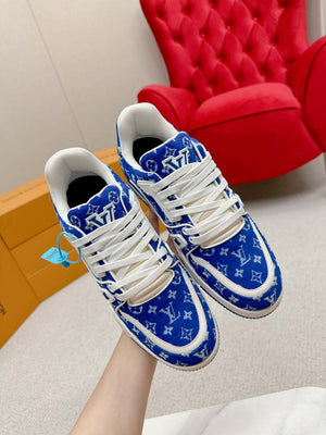 Louis Vuitton 1ABNJP Men Women's LV Trainer Sneaker L62481 - Fmale-Euro 35=US 4 - View 4