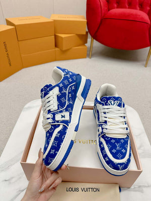 Louis Vuitton 1ABNJP Men Women's LV Trainer Sneaker L62481 - Fmale-Euro 35=US 4 - View 7