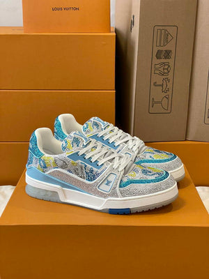 Louis Vuitton 1AC5AL Men Women's LV Trainer Sneaker L62388 - Fmale-Euro 35=US 4 - View 1