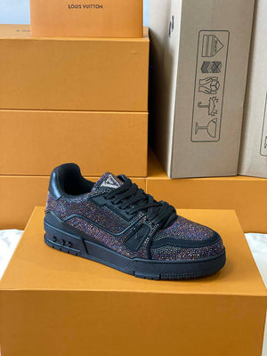 Louis Vuitton 1AC5AL Men Women's LV Trainer Sneaker L62393 - Fmale-Euro 35=US 4 - View 4
