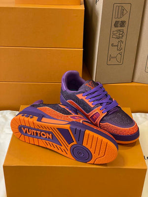 Louis Vuitton 1AC5AL Men Women's LV Trainer Sneaker L62399 - Fmale-Euro 35=US 4 - View 9
