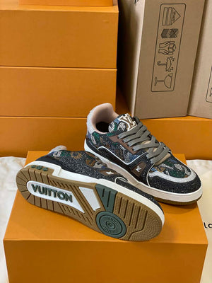 Louis Vuitton 1AC5AL Men Women's LV Trainer Sneaker L62400 - Fmale-Euro 35=US 4 - View 8