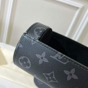 Louis Vuitton 3 Watch Case Monogram Eclipse Canvas M43385 - Default Title - View 9
