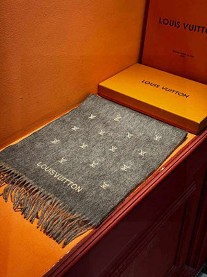 Louis Vuitton Double-sided Cashmere Scarf L60372 - Default Title - View 5