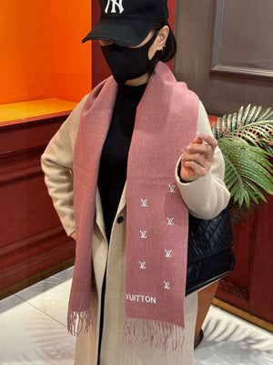 Louis Vuitton Double-sided Cashmere Scarf L60373 - Default Title - View 1
