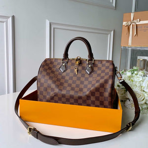 Louis Vuitton N41367 LV Speedy 30 Bag Damier Ebene Canvas - Default Title - View 1