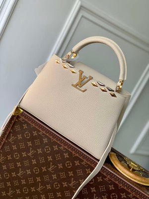 Louis Vuitton LV M12751 Capucines MM Handbag Apricot - Default Title - View 1
