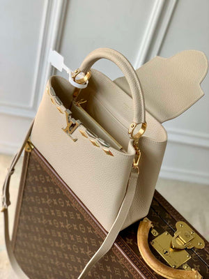 Louis Vuitton LV M12751 Capucines MM Handbag Apricot - Default Title - View 9