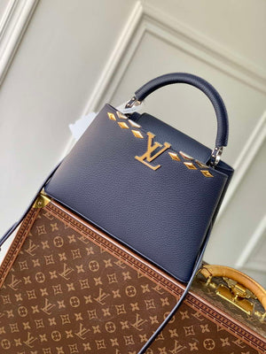 Louis Vuitton LV M12751 Capucines MM Handbag Blue - Default Title - View 1