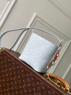 Louis Vuitton LV M12925 All In BB Bag Blue Ostrich Pattern - Default Title - View 4