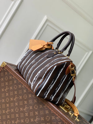 Louis Vuitton LV M13904 Speedy P9 Bandoulière 30 Bag White stripes - Default Title - View 2