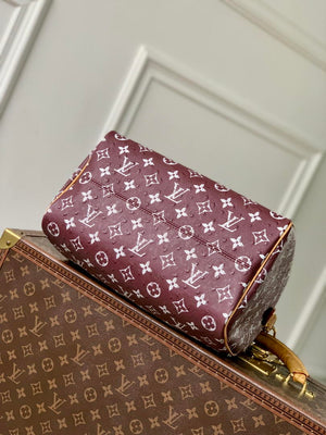 Louis Vuitton LV M14064 Speedy P9 Bandoulière 30 Bag Ostrich Jujube red - Default Title - View 4