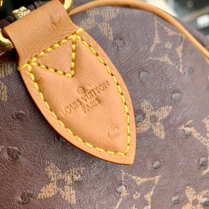 Louis Vuitton LV M14064 Speedy P9 Bandoulière 30 Bag Ostrich Dark Brown - Default Title - View 6