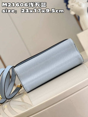 Louis Vuitton LV M21606 Twist MM Bag Epi Blue - Default Title - View 6