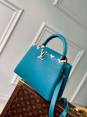 Louis Vuitton LV M23766 Capucines MM Handbag Green - Default Title - View 3