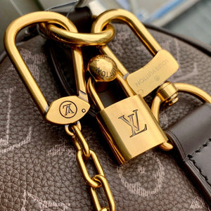 Louis Vuitton LV M24443 Speedy P9 Bandoulière 25 Bag Ebony Monogram Leather - Default Title - View 6