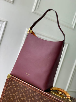 Louis Vuitton LV M24856 Low Key Hobo MM Bag Wine Red - Default Title - View 1