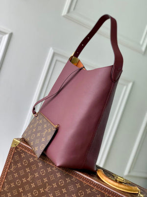 Louis Vuitton LV M24856 Low Key Hobo MM Bag Wine Red - Default Title - View 2