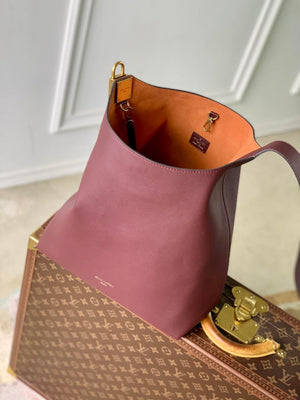 Louis Vuitton LV M24856 Low Key Hobo MM Bag Wine Red - Default Title - View 8